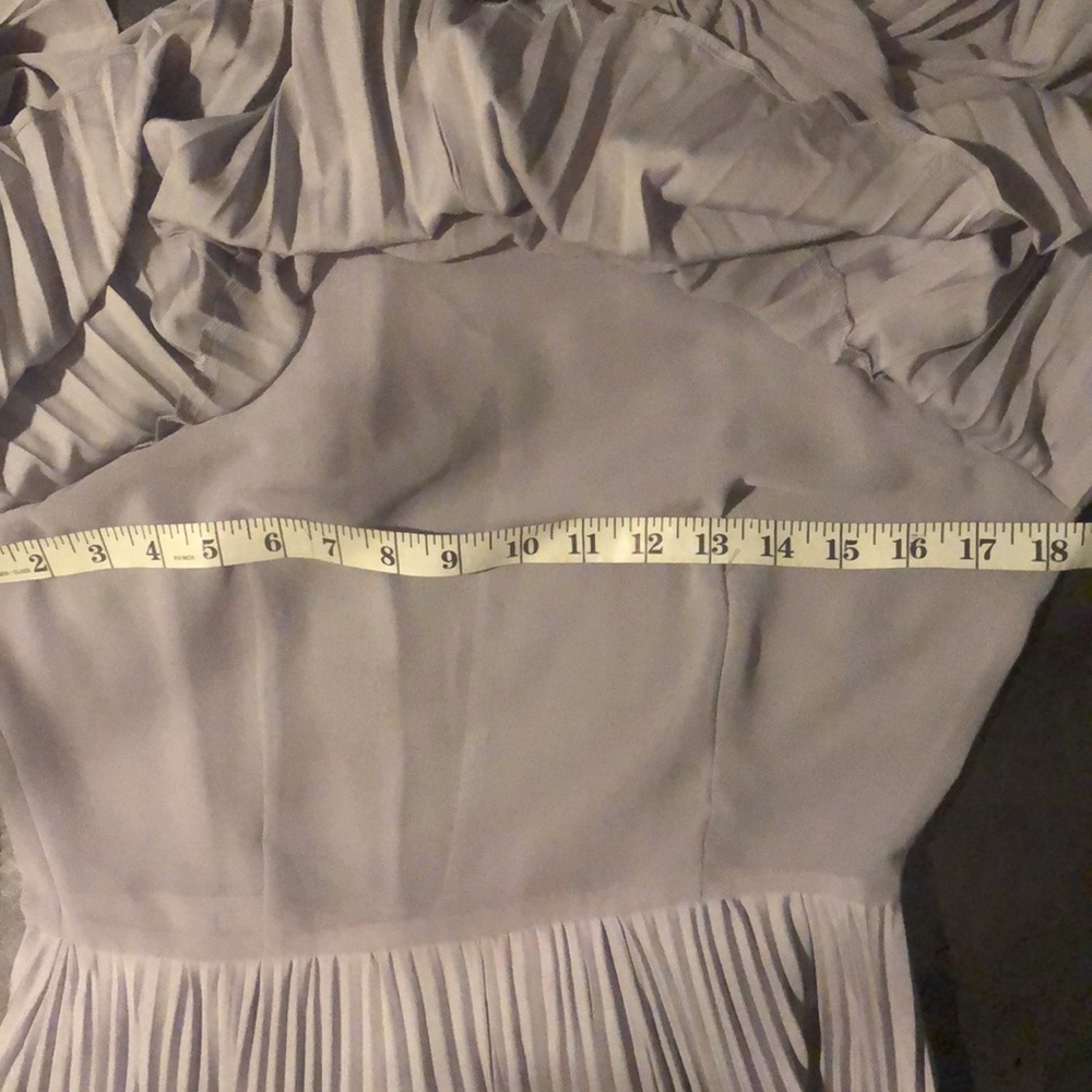 Pre-owned beautiful ASOS long shoulder ruffle and pleated A skirt - Picture 6 of 6